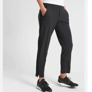 Athleta Brooklyn Mid Rise Ankle Pant Black 12P
